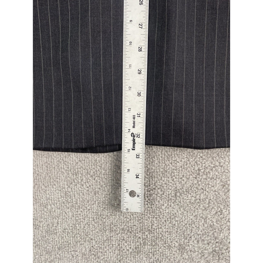 Jos. A Bank Suit 41 L Gray Wool Striped Premium Business Jacket Pants Set 36x34 - Picture 6 of 16